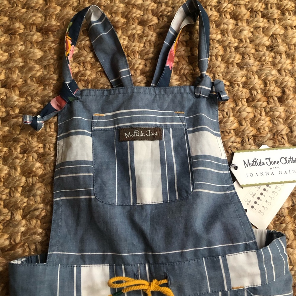 New w Tag: Johanna Gaines x Matilda Jane Fancy Free Overall. Size 4